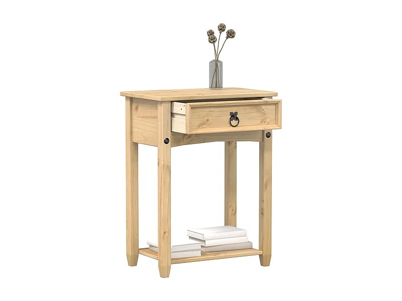 Mesa consola Corona 55x35x73 cm madeira de pinho maciça