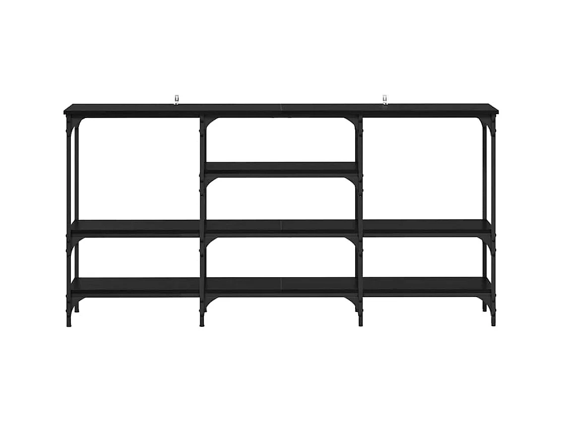 Table console Chêne noir 160 x 29 x 80 cm Bois d'ingénierie