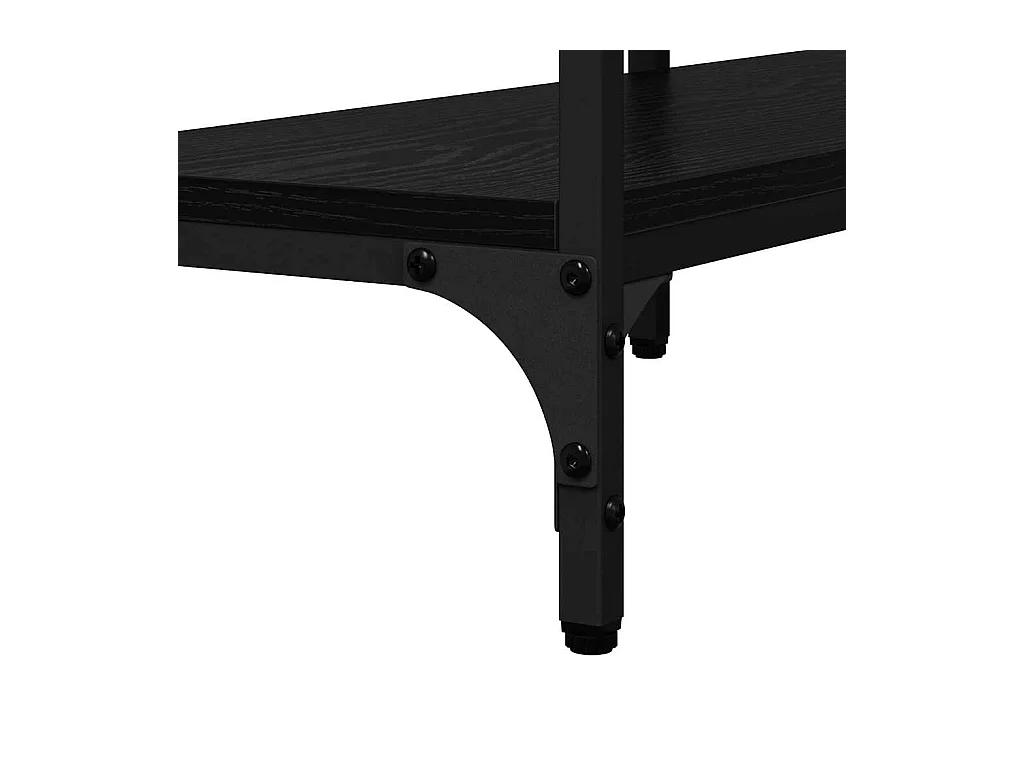 Table console Chêne noir 160 x 29 x 80 cm Bois d'ingénierie