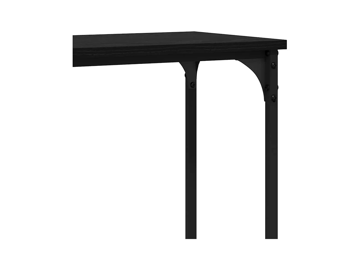 Table console Chêne noir 160 x 29 x 80 cm Bois d'ingénierie