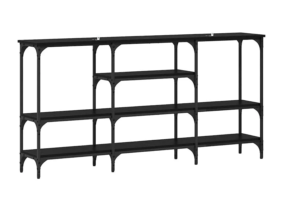 Table console Chêne noir 160 x 29 x 80 cm Bois d&#039;ingénierie