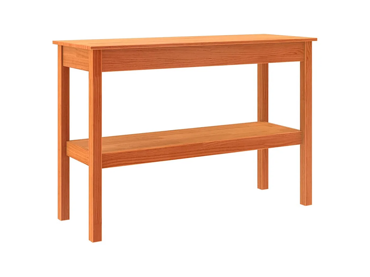 Table console Marron cire 110 x 40 x 75 cm Bois massif en pin