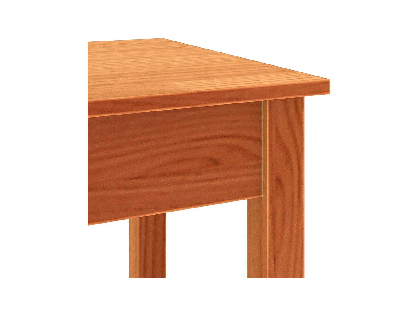 Table console Marron cire 110 x 40 x 75 cm Bois massif en pin