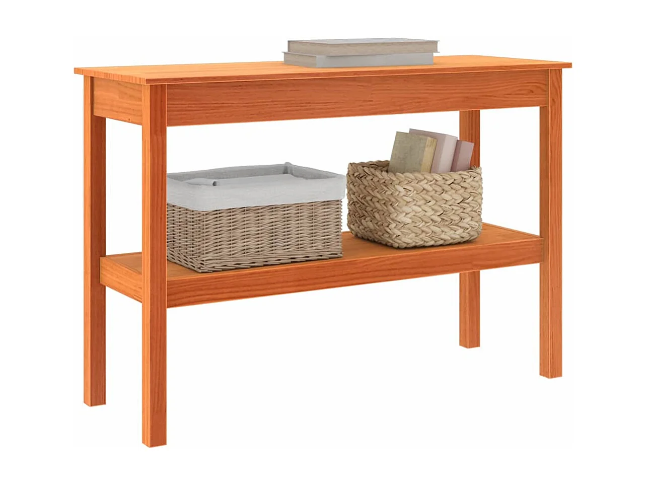 Aparador Castanho-mel 110 x 40 x 75 cm Madeira de pinho maciça