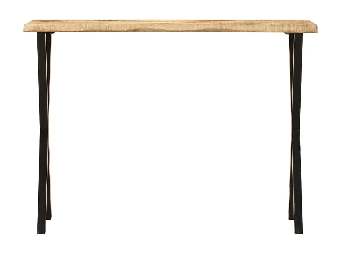 Table console à live edge 105x33x76 cm bois de manguier massif