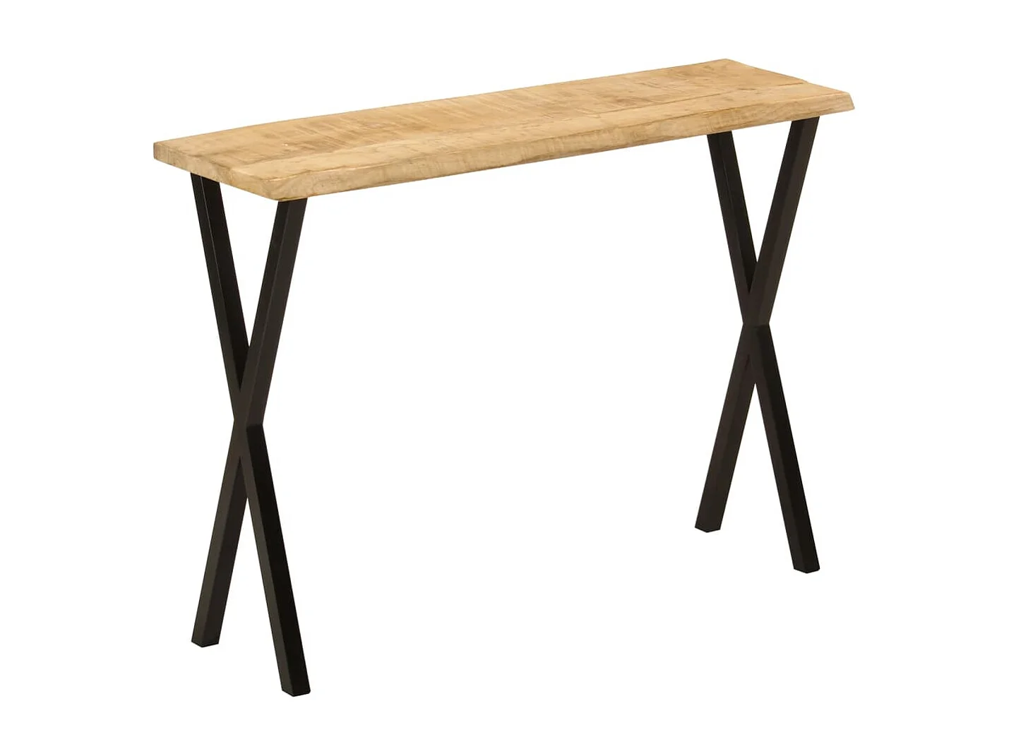 Table console à live edge 105x33x76 cm bois de manguier massif