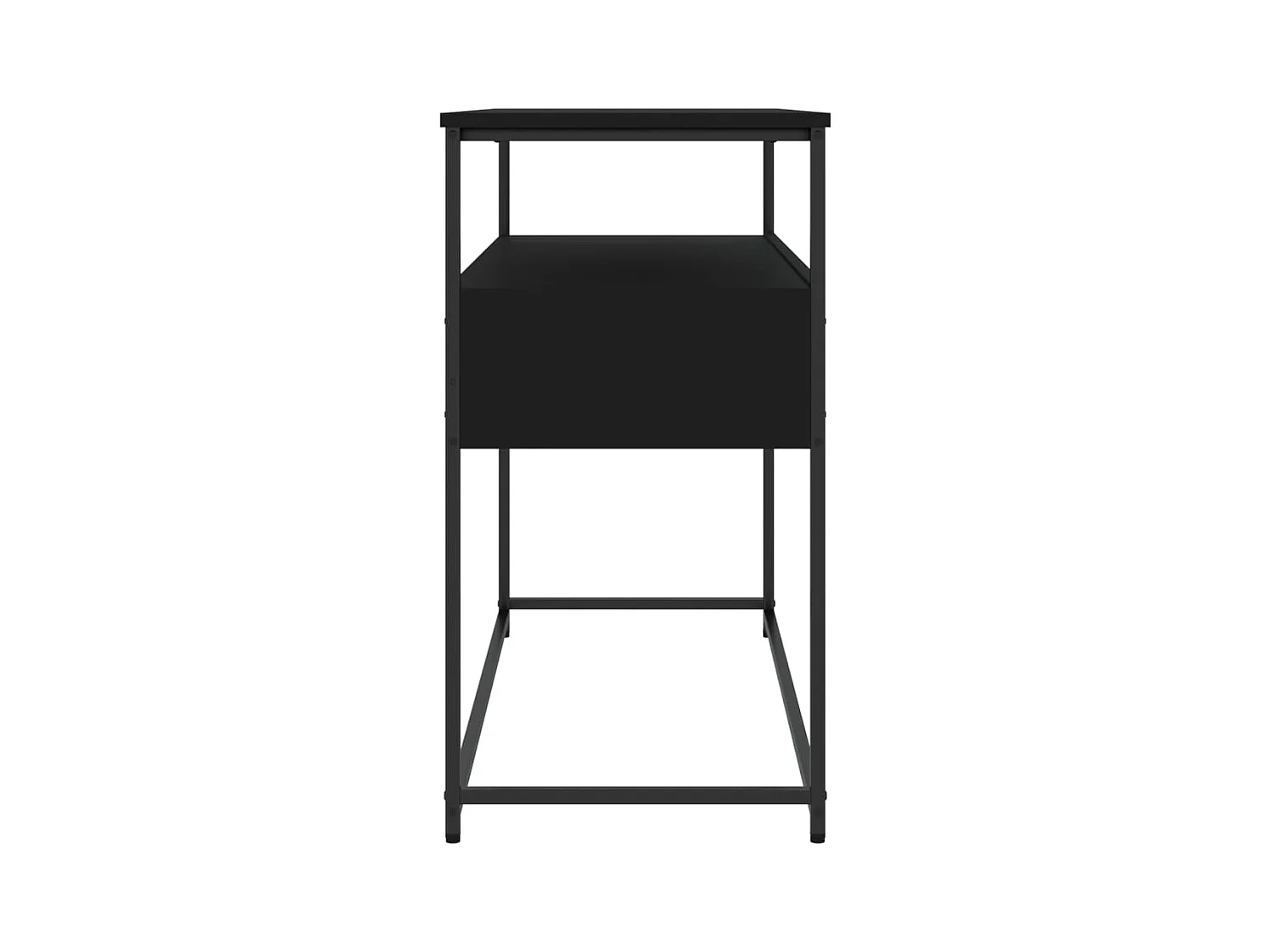 Table console noir 100x40x75 cm bois d'ingénierie