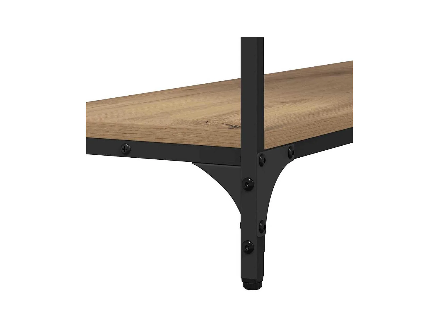 Mesa Consola con estante Roble artisan 100 x 30 x 75 cm