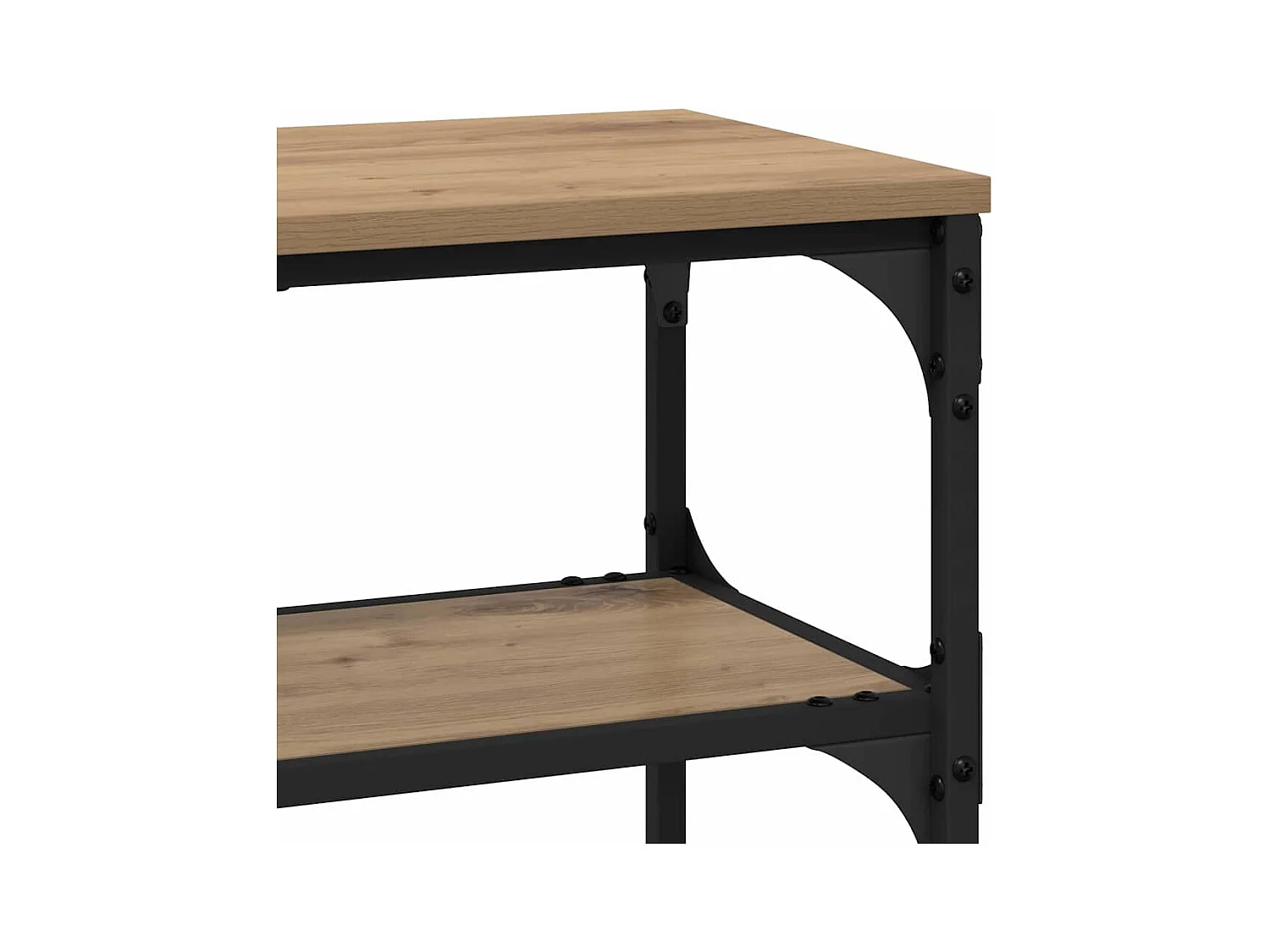 Mesa Consola con estante Roble artisan 100 x 30 x 75 cm