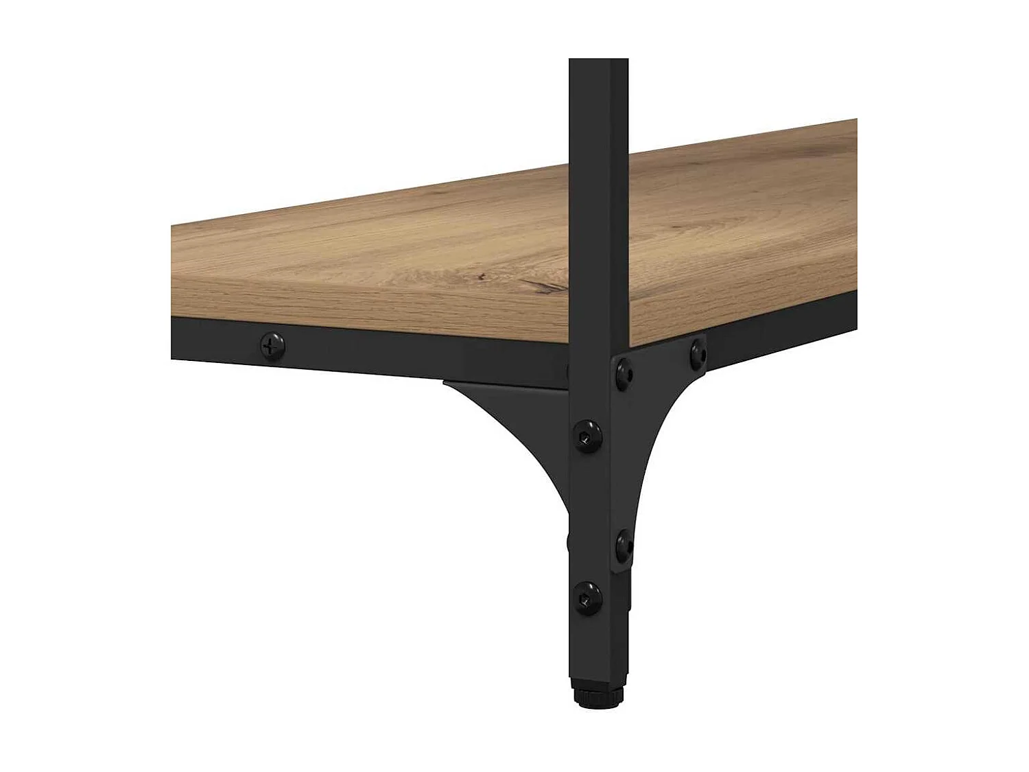 Mesa Consola con estante Roble artisan 100 x 30 x 75 cm