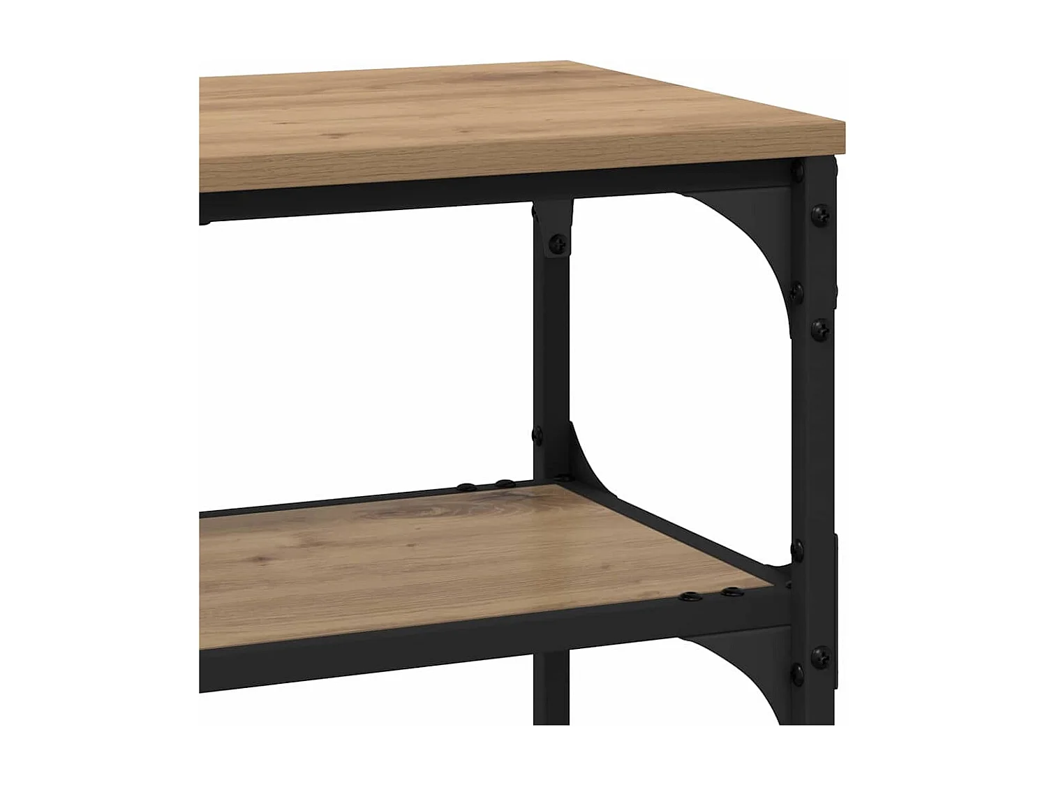 Mesa Consola con estante Roble artisan 100 x 30 x 75 cm