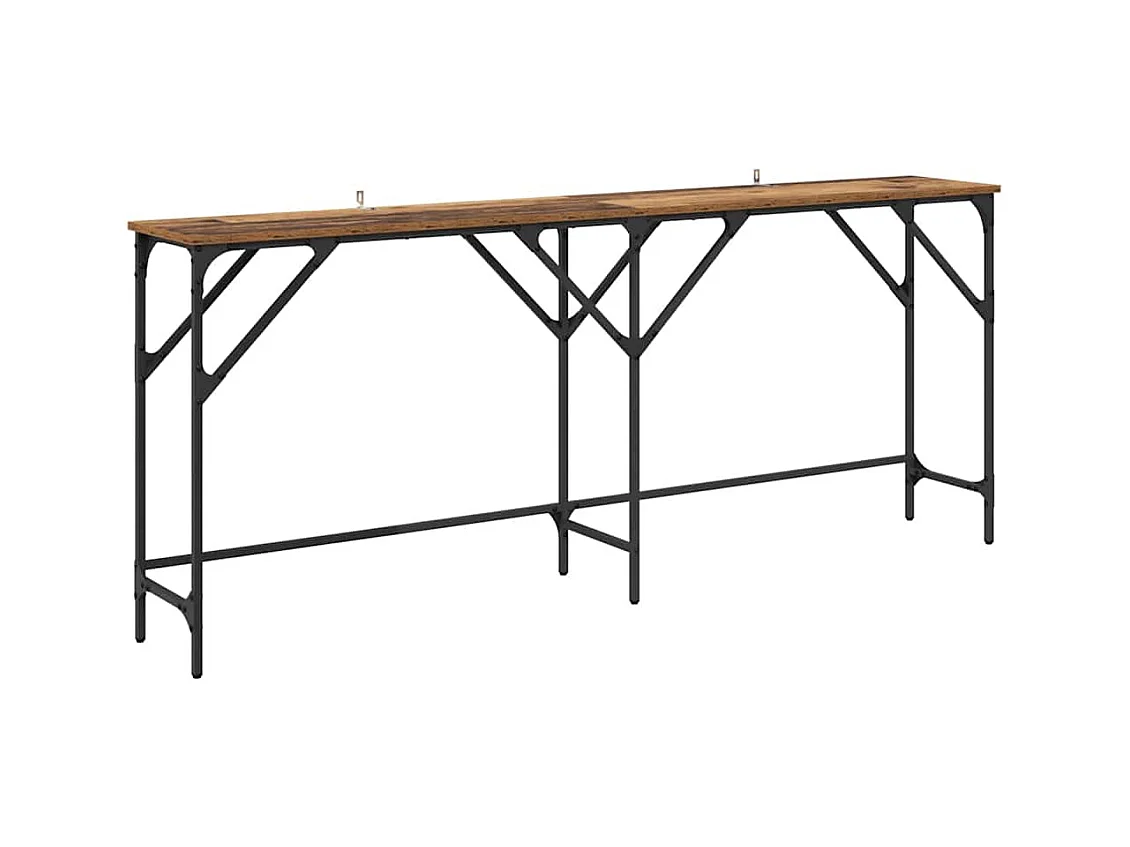 Mesa Consola Madera vieja 180 x 29 x 75 cm Madera contrachapada