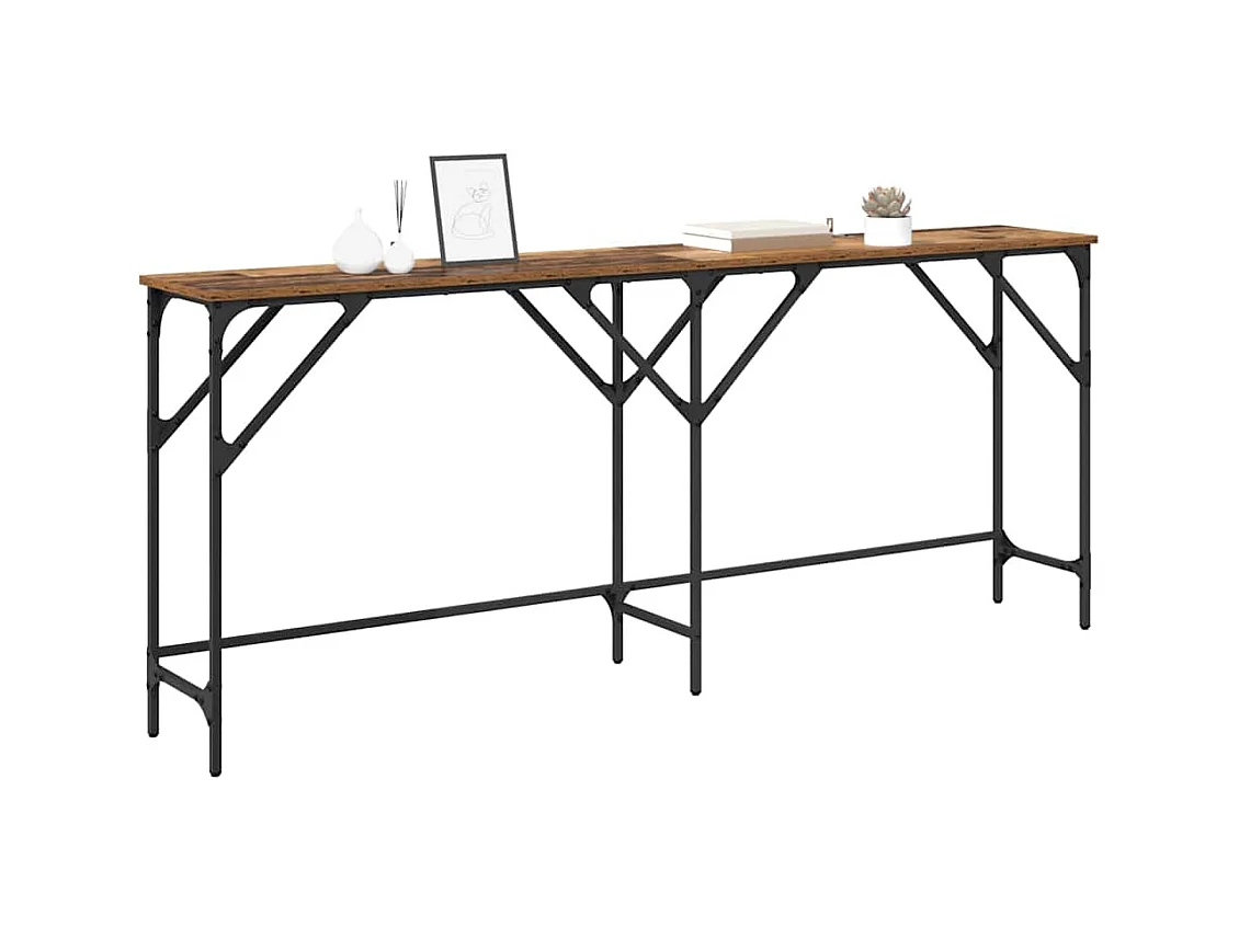 Mesa Consola Madera vieja 180 x 29 x 75 cm Madera contrachapada