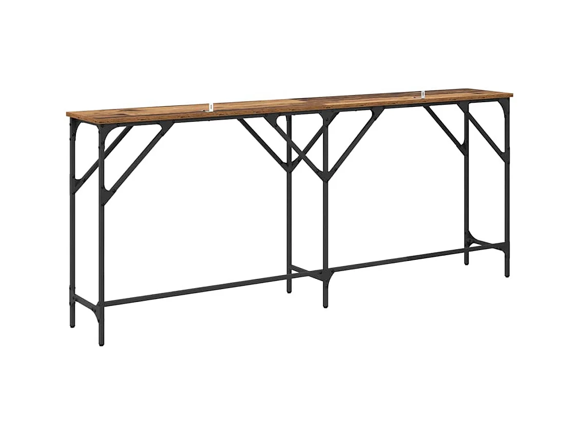 Mesa Consola Madera vieja 180 x 29 x 75 cm Madera contrachapada