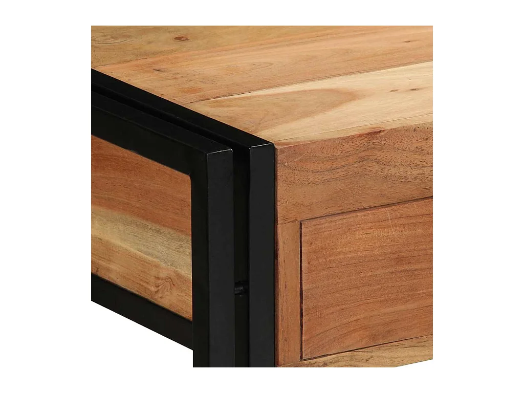 Table console Marron 120 x 33 x 75 cm Bois d'acacia massif