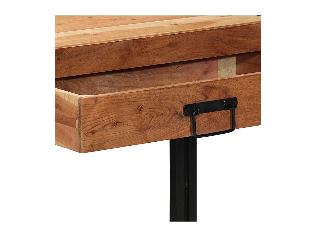 Table console Marron 120 x 33 x 75 cm Bois d'acacia massif