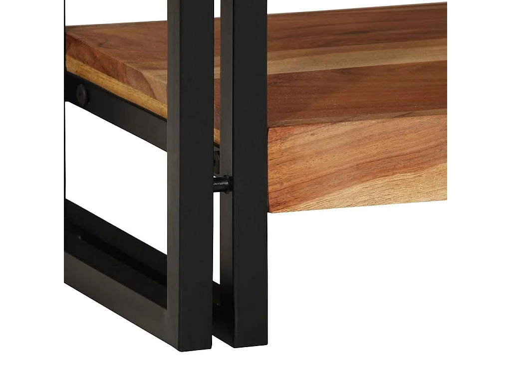 Mesa Consola Marrón 120 x 33 x 75 cm madera maciza de acacia