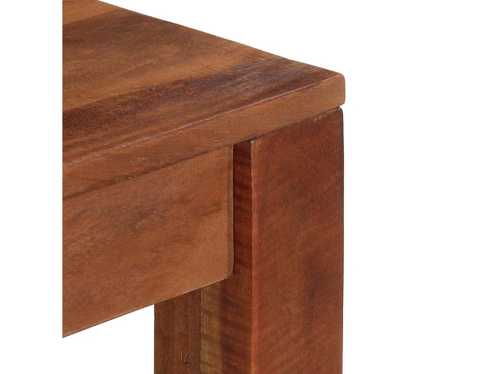 Wandtafel 120x30x76 cm massief acaciahout