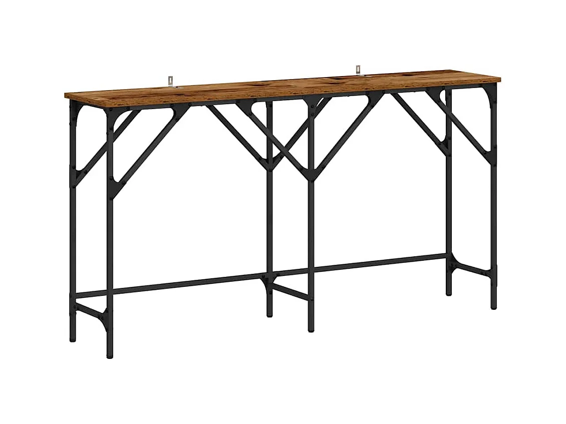 Mesa Consola Madera vieja 140 x 29 x 75 cm Madera contrachapada