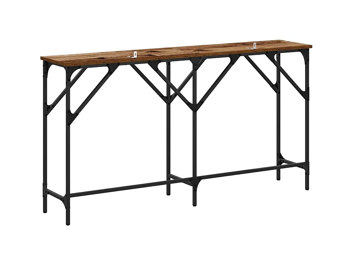 Mesa Consola Madera vieja 140 x 29 x 75 cm Madera contrachapada