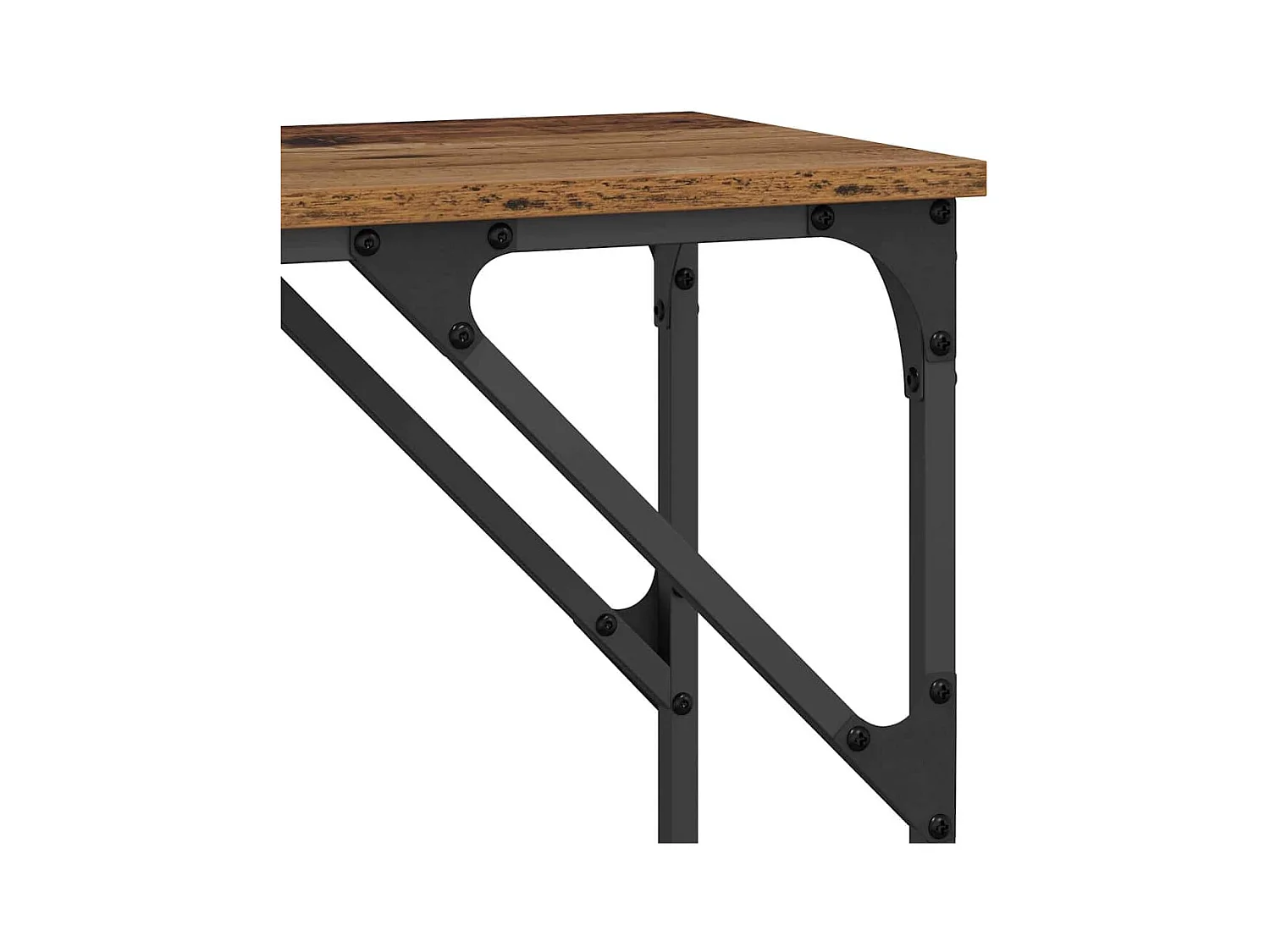 Mesa Consola Madera vieja 140 x 29 x 75 cm Madera contrachapada