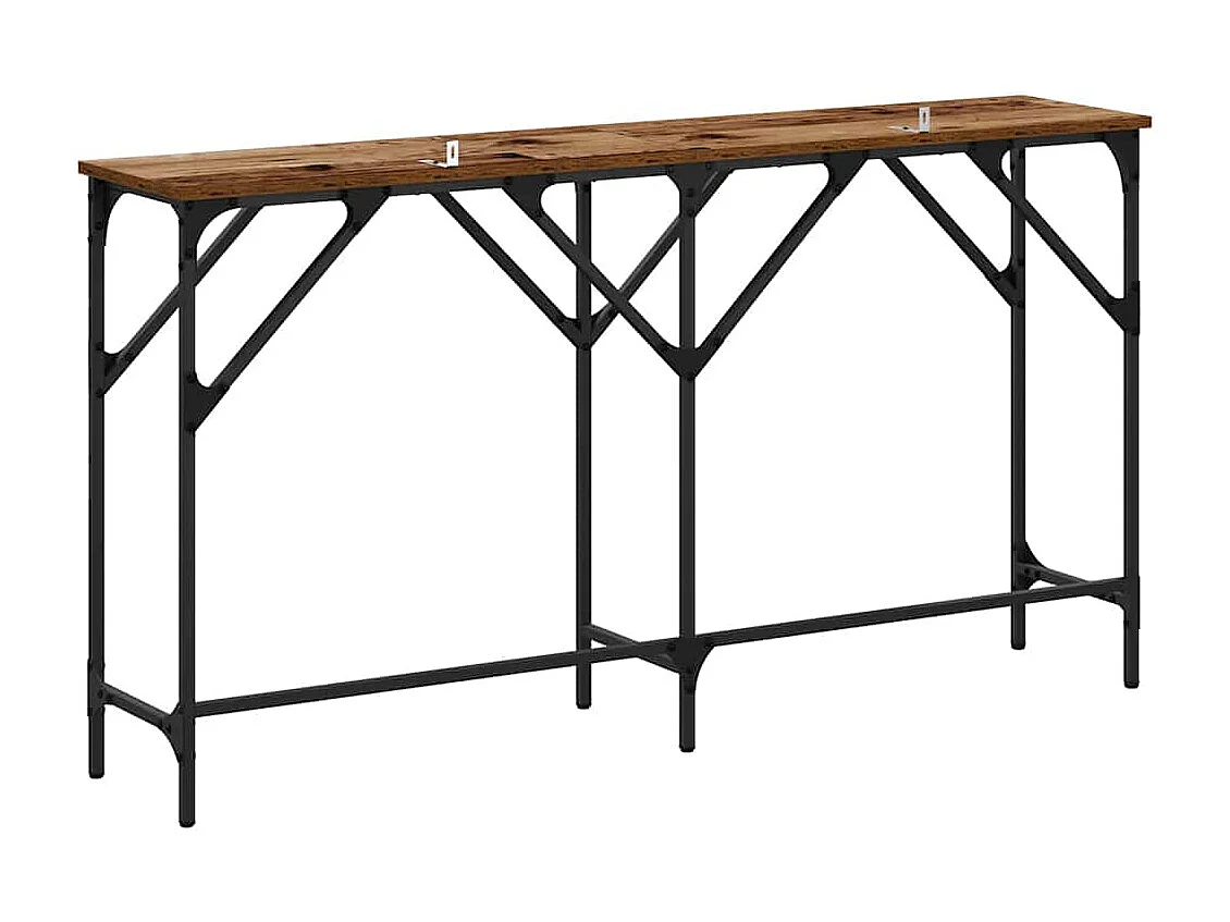 Table console Bois ancien 140 x 29 x 75 cm Bois d'ingénierie