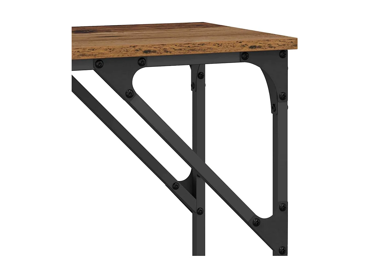 Table console Bois ancien 140 x 29 x 75 cm Bois d'ingénierie