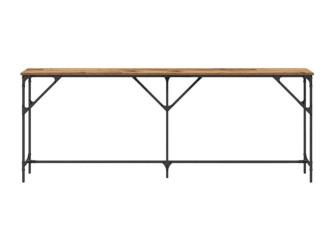 Mesa Consola Madera Vieja 200 x 29 x 75 cm