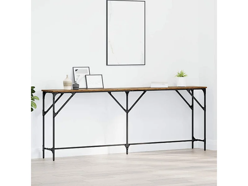 Table console Bois Ancien 200 x 29 x 75 cm