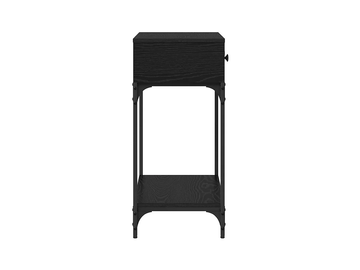 Table console Chêne noir 75 x 34,5 x 75 cm Bois d'ingénierie