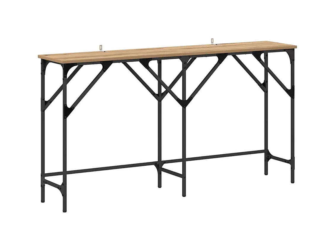 Mesa Consola Roble artisan 140 x 29 x 75 cm