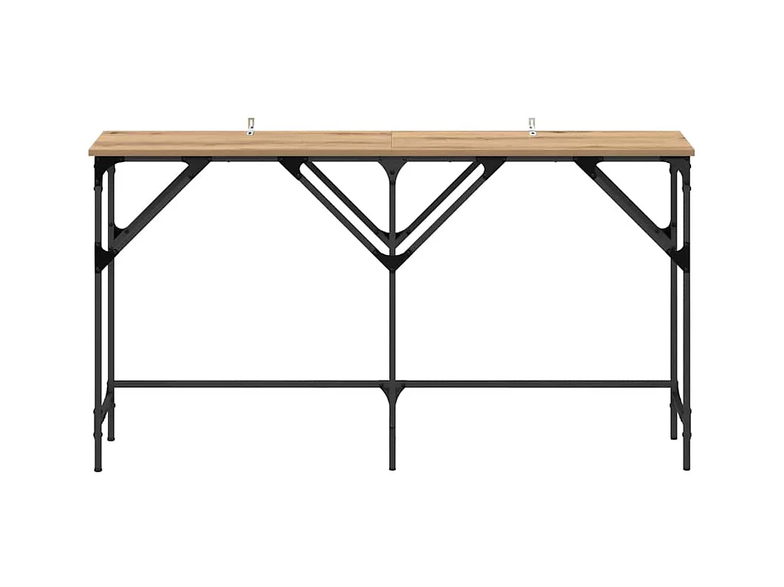 Mesa Consola Roble artisan 140 x 29 x 75 cm