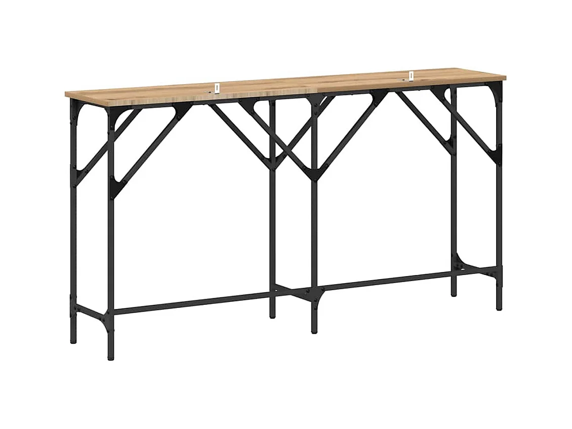 Mesa Consola Roble artisan 140 x 29 x 75 cm