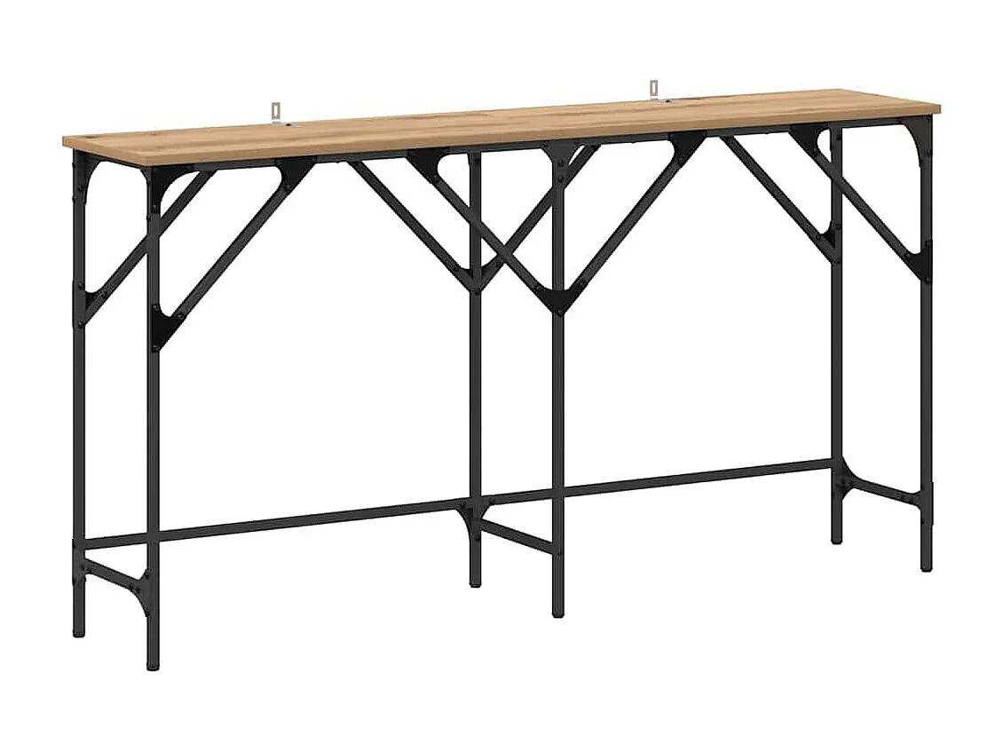Mesa Consola Roble artisan 140 x 29 x 75 cm