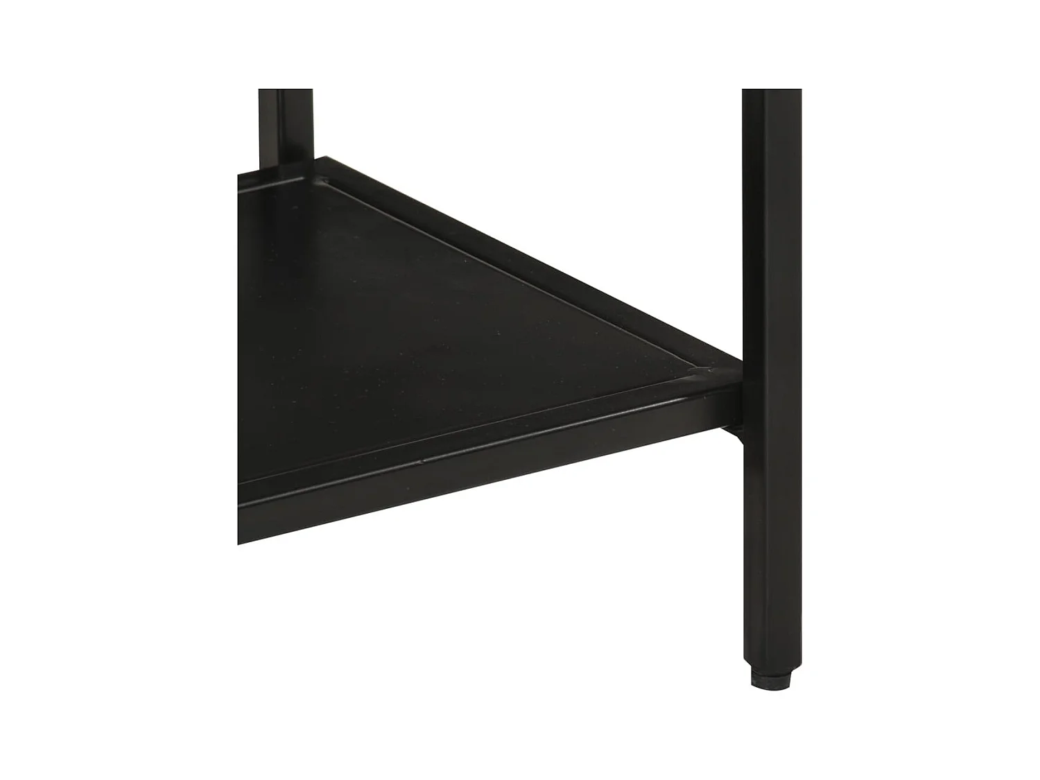 Mesa consola madera maciza mango rugosa y hierro 90x30x75 cm