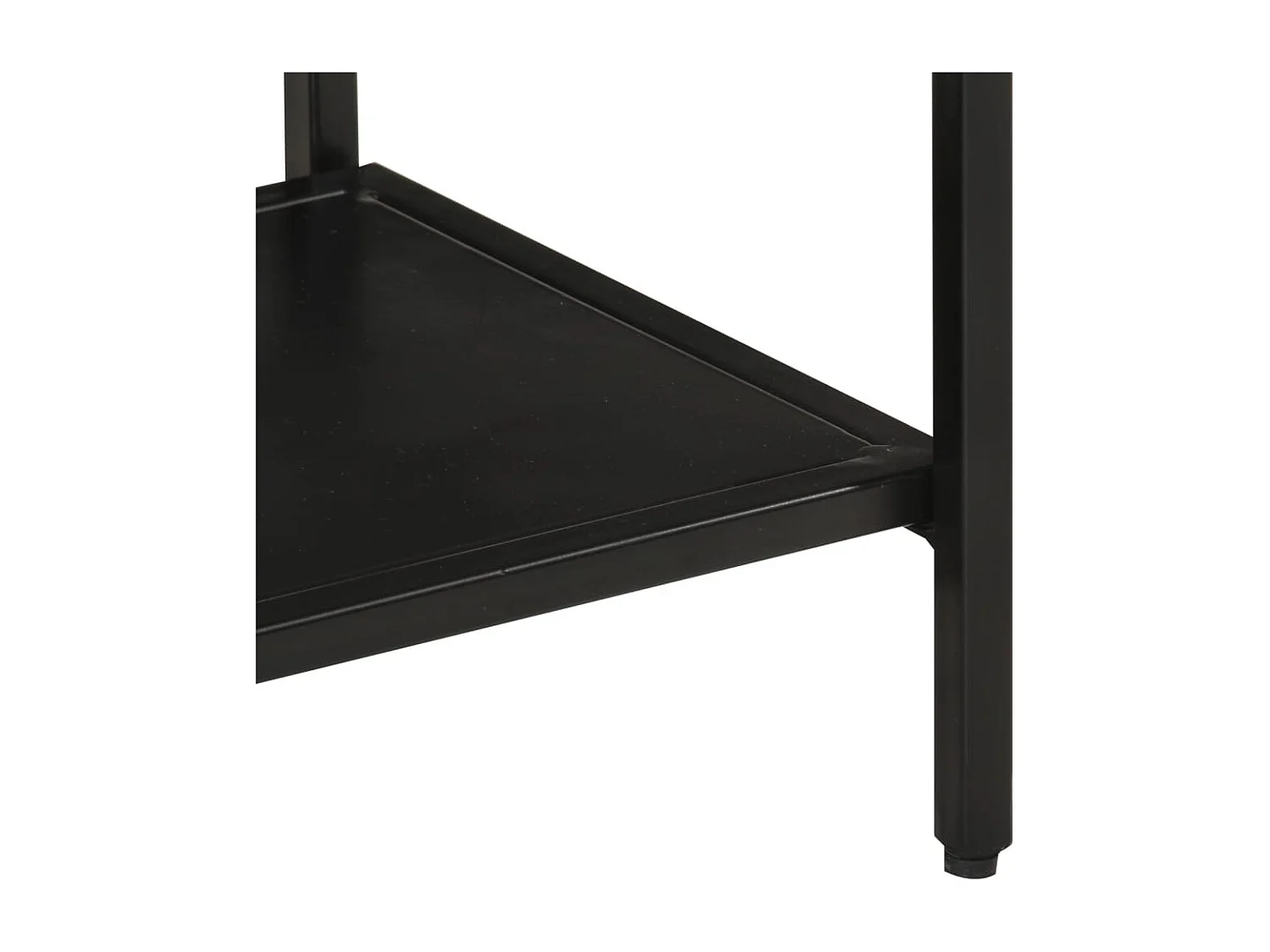 Table console 90x30x75 cm bois de manguier massif brut et fer