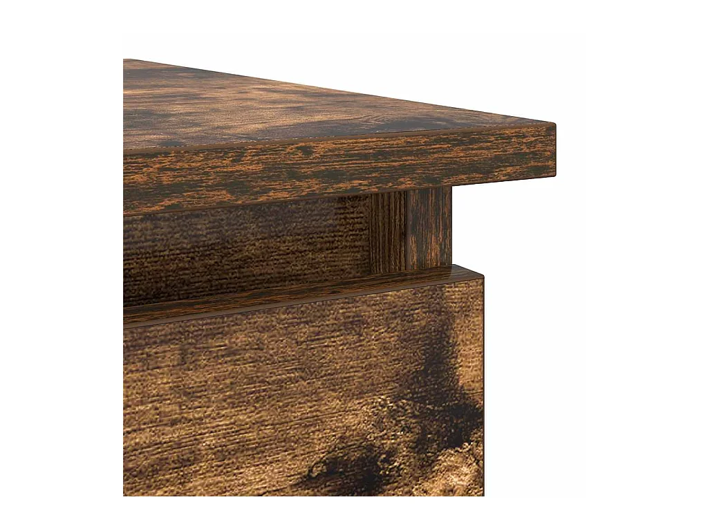 Mesa consola con cajones roble ahumado 85,5x38,5x74,5 cm