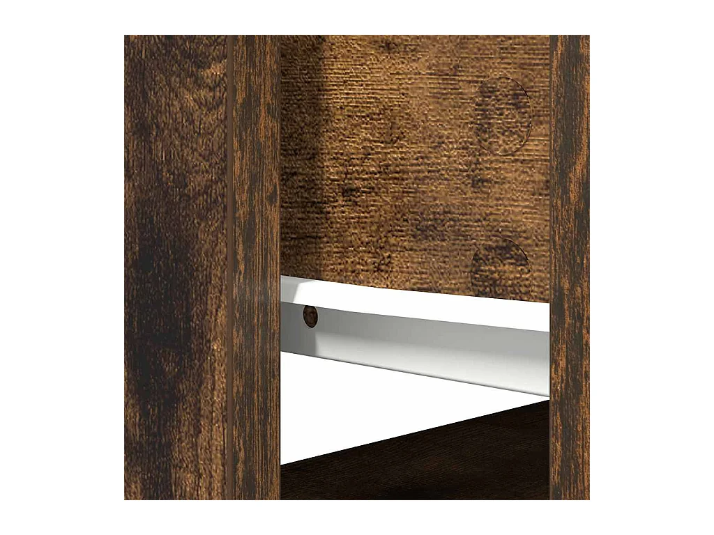 Mesa consola con cajones roble ahumado 85,5x38,5x74,5 cm