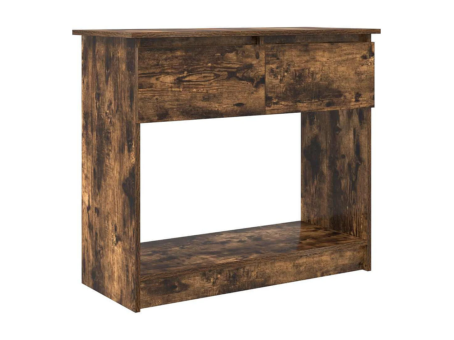 Wandtafel met lades gerookt eikenkleurig 85,5x38,5x74,5 cm