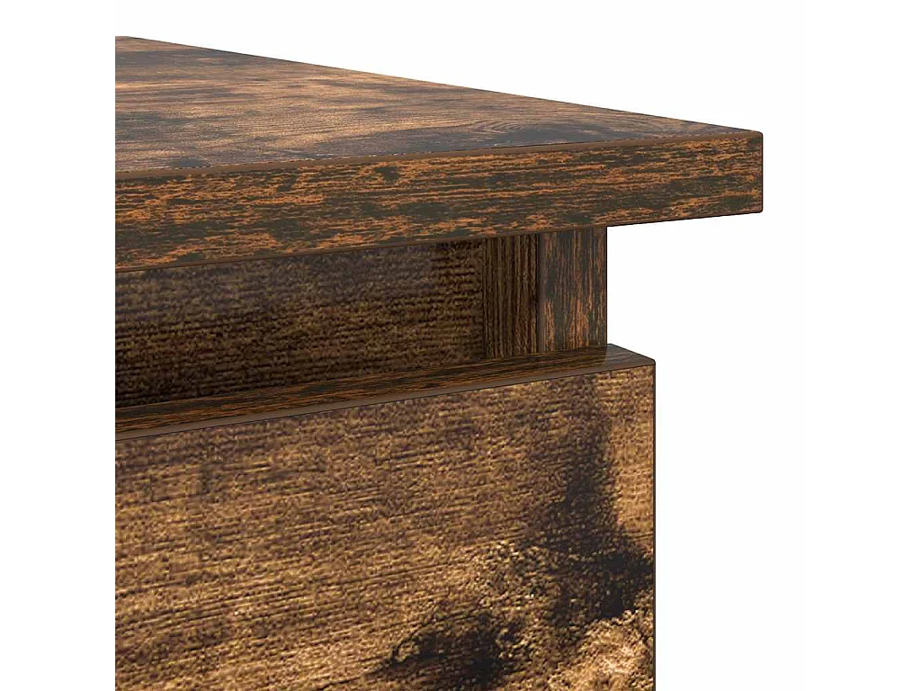 Wandtafel met lades gerookt eikenkleurig 85,5x38,5x74,5 cm