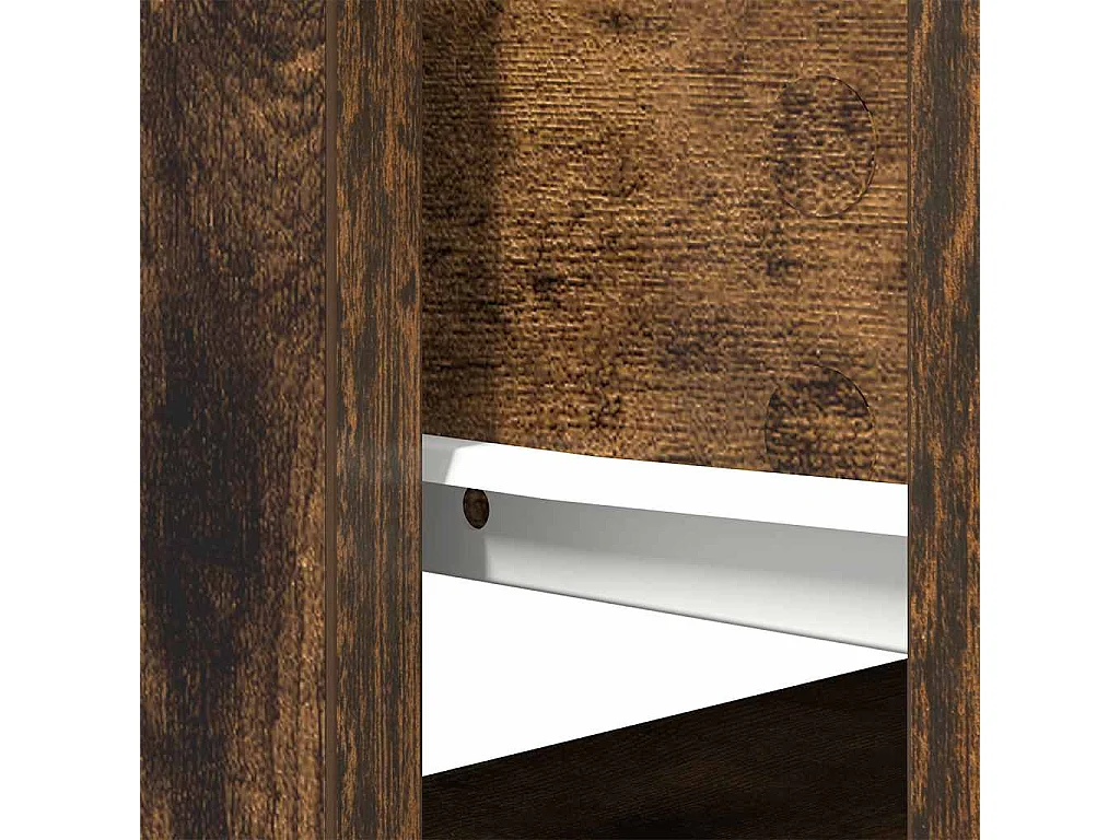 Wandtafel met lades gerookt eikenkleurig 85,5x38,5x74,5 cm