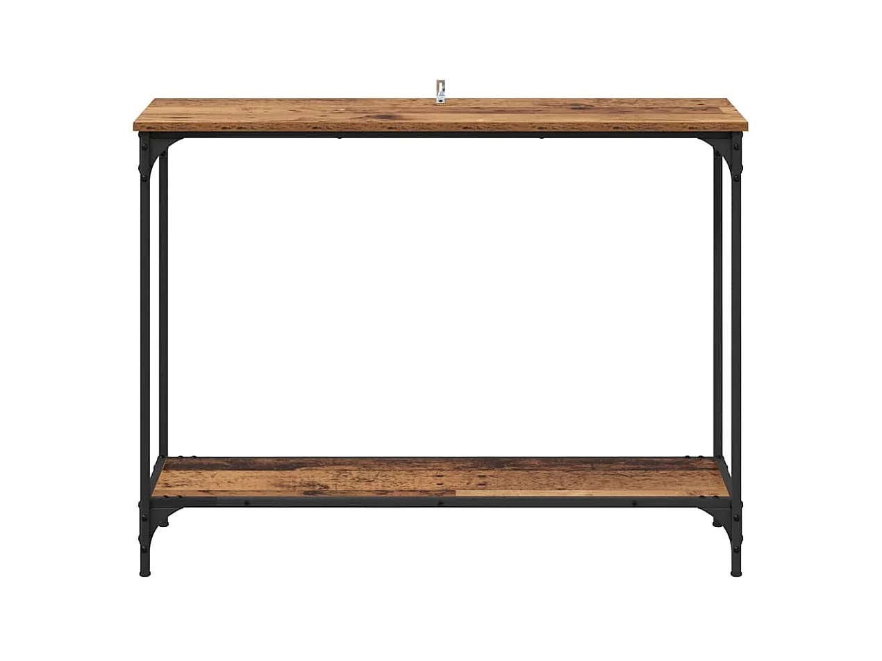 Mesa Consola con estante Madera vieja 101 x 30.5 x 75 cm