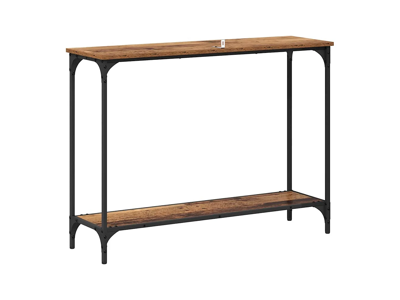 Mesa Consola con estante Madera vieja 101 x 30.5 x 75 cm