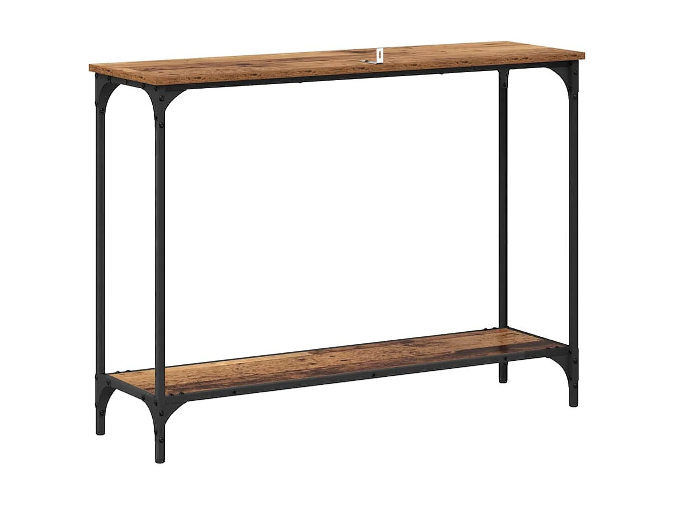 Mesa Consola con estante Madera vieja 101 x 30.5 x 75 cm