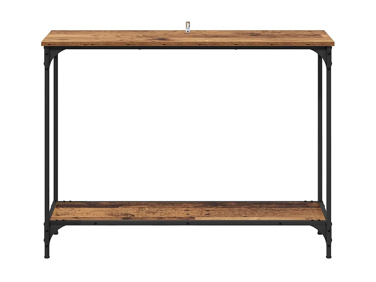 Mesa Consola con estante Madera vieja 101 x 30.5 x 75 cm