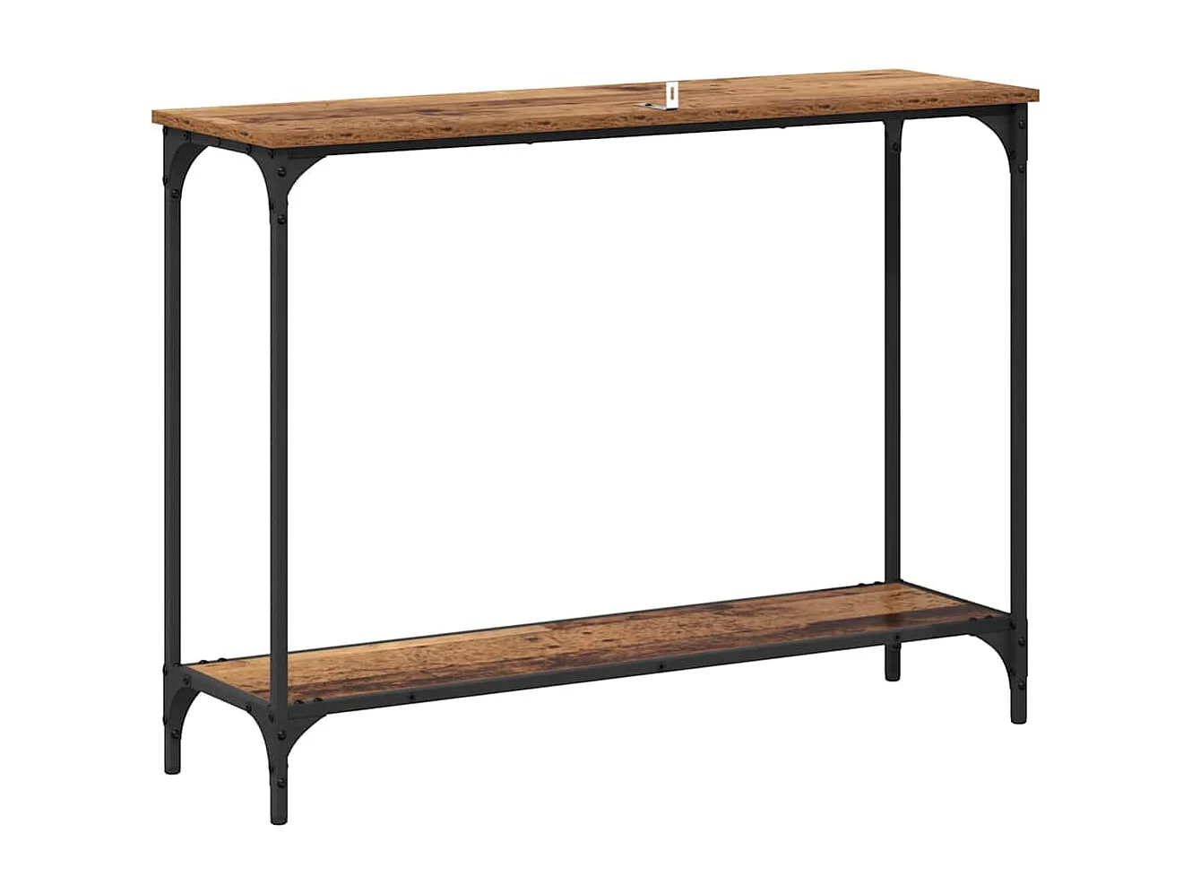 Mesa Consola con estante Madera vieja 101 x 30.5 x 75 cm