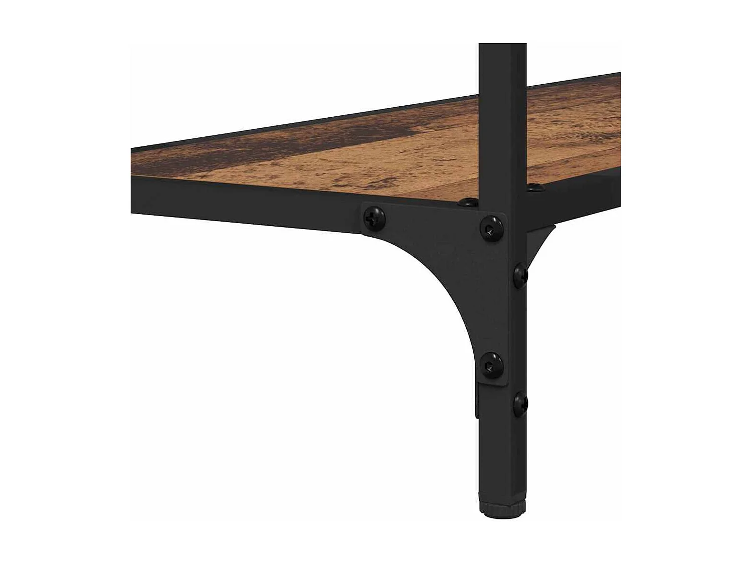 Mesa Consola con estante Madera vieja 101 x 30.5 x 75 cm