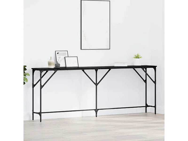 Table console Chêne noir 200 x 29 x 75 cm