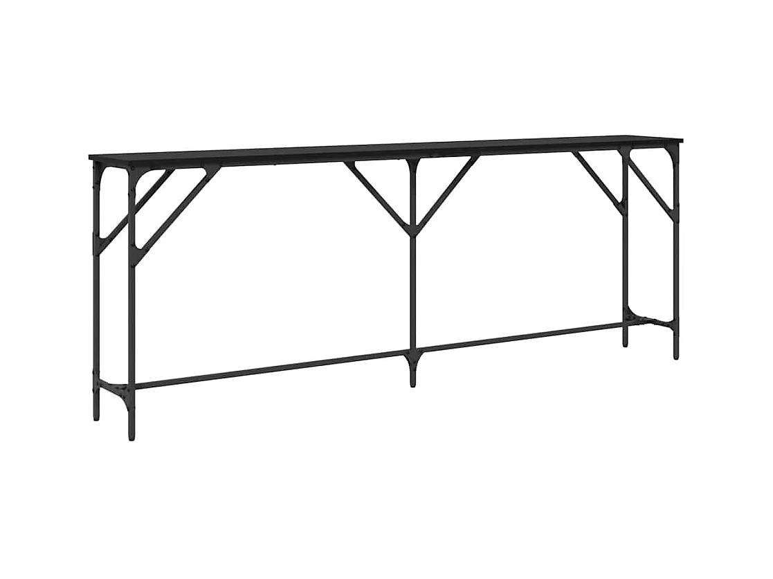 Tabela Console Carvalho preto 200 x 29 x 75 cm