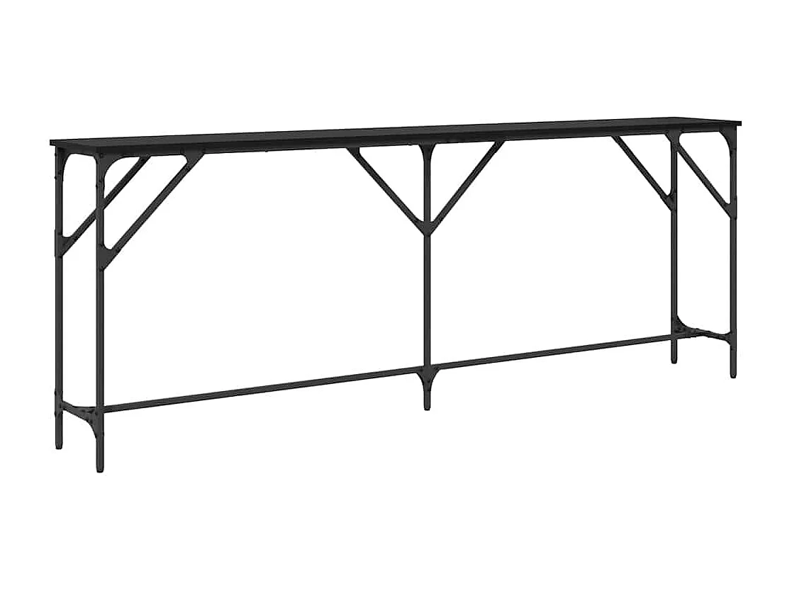 Table console Chêne noir 200 x 29 x 75 cm